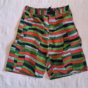 Patagonia boys size 14 multi colored shorts, name on waist band